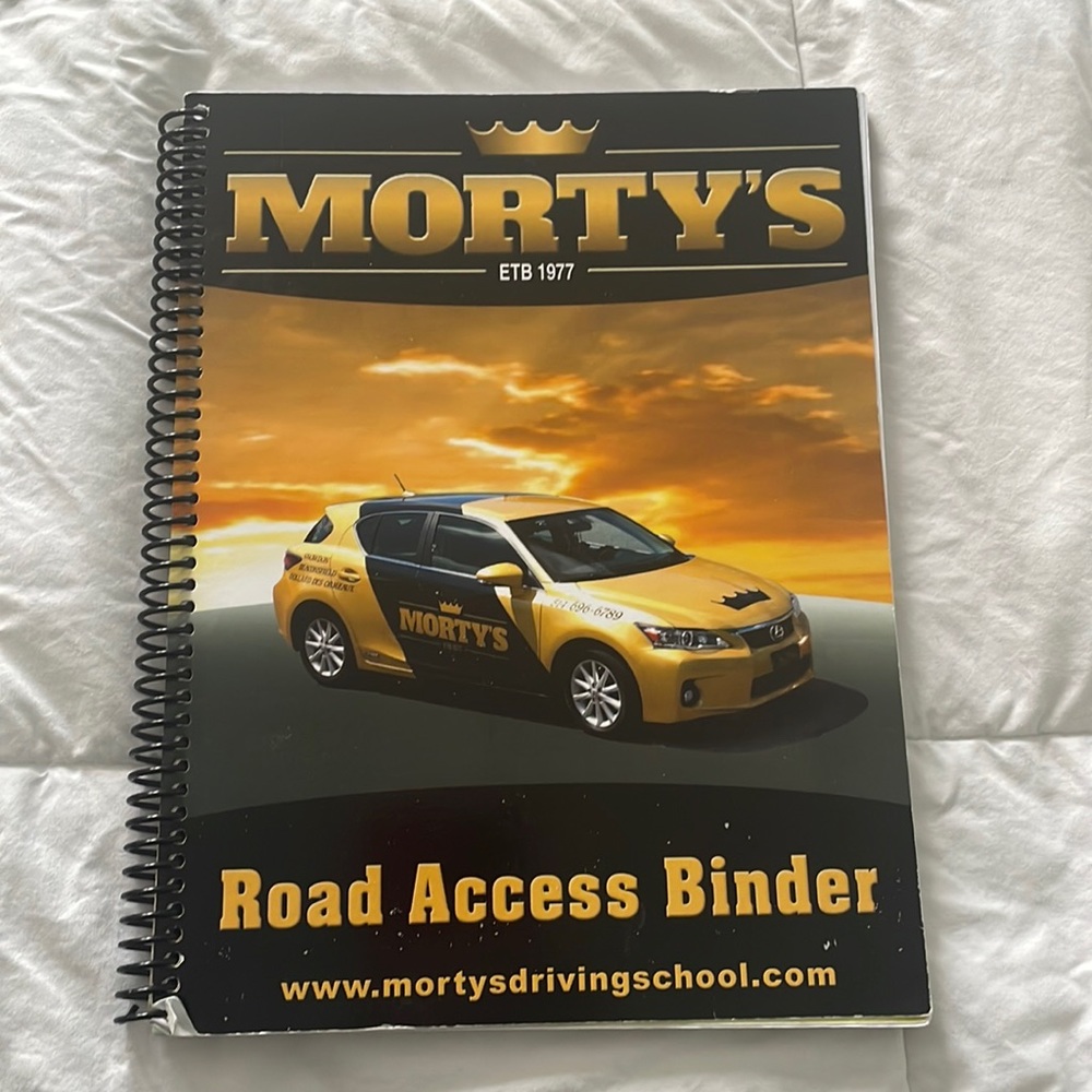 Mortys road access binder